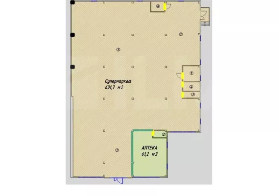 Арендный бизнес, 664.7 м², доход 1 676 250 руб., Московская обл, г Мытищи, деревня Пирогово, ул Центральная, стр 93