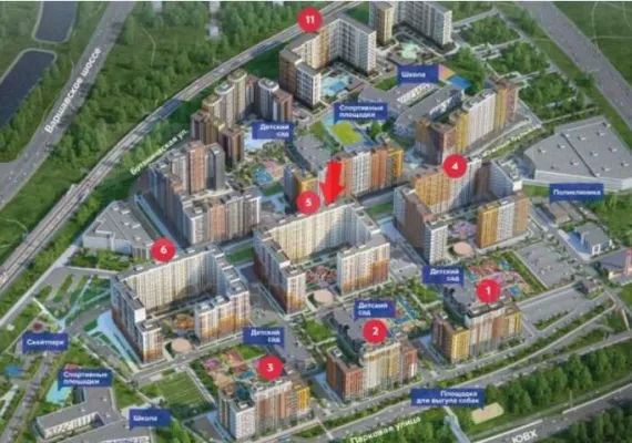 Арендный бизнес, 95 м², доход 250 000 руб., Московская обл, Ленинский р-н, мкр Южная Битца (поселок Битца)