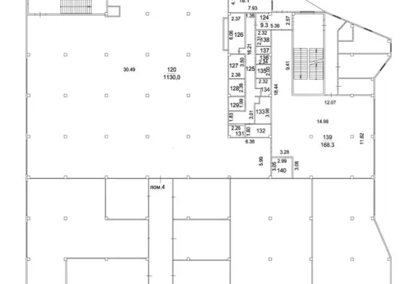 Московская обл, г Щёлково, ул Радиоцентра N5, влд 7А, 1467.6 м², 3 этаж | Продажа