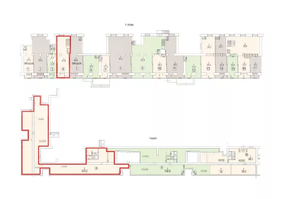 Ленинский пр-т, 78, 428.6 м², -1-1 этаж | Продажа