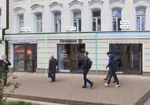 Аренда street retail помещения