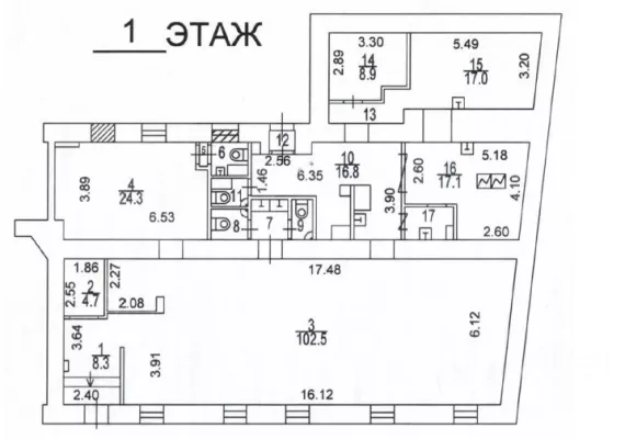 Гоголевский б-р, 25, стр. 1, 216.8 м², 1 этаж | Продажа