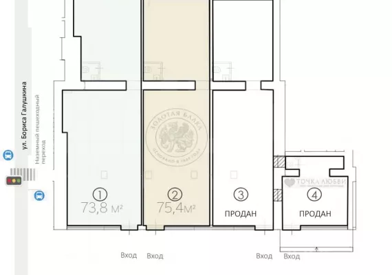 Арендный бизнес, 75.4 м², доход 400 000 руб., г Москва, Мира пр-т, 182