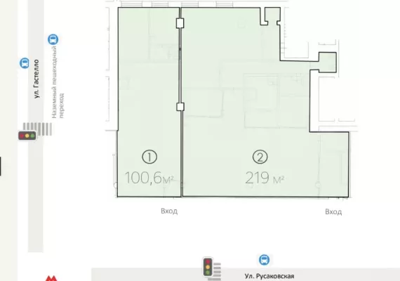 Арендный бизнес, 100.6 м², доход 670 667 руб., г Москва, Русаковская ул., 22