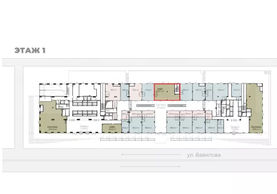 Арендный бизнес, 159.1 м², доход 1 146 846 руб., г Москва, Вавилова ул., вл. 11, 13А