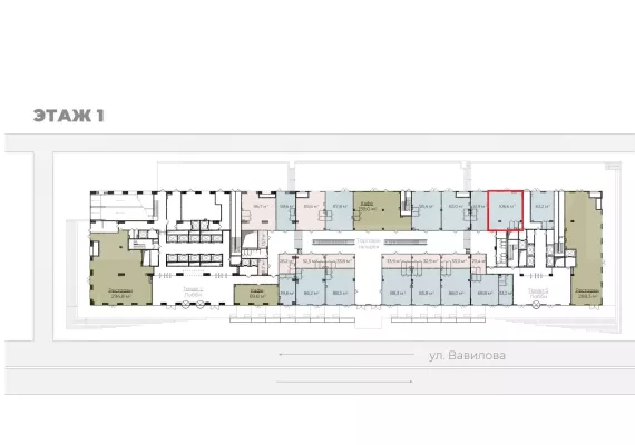 г Москва, Вавилова ул., вл. 11, 13А, 106.6 м², 1 этаж | Продажа