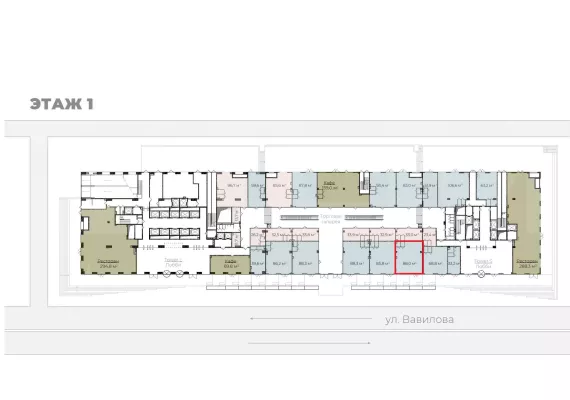 г Москва, Вавилова ул., вл. 11, 13А, 88 м², 1 этаж | Продажа