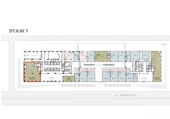 г Москва, Вавилова ул., вл. 11, 13А, 294.8 м², 1 этаж | Продажа