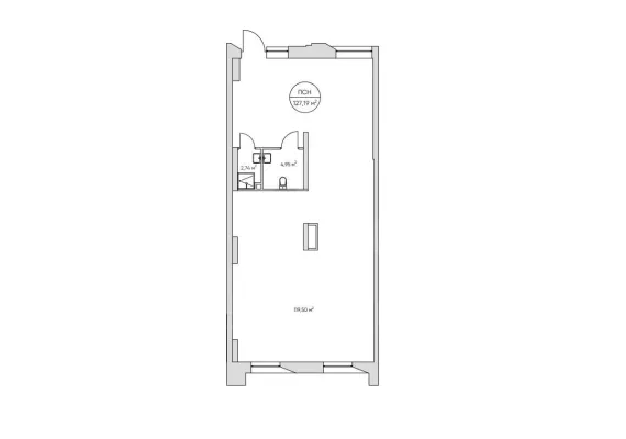 г Москва, Автомобильный пр-д, 4, 127.19 м², 1 этаж | Продажа