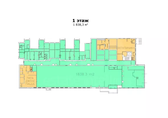 г. Москва, ул. Кантемировская д16 к.1, 1838.1 м², 1 этаж | Аренда