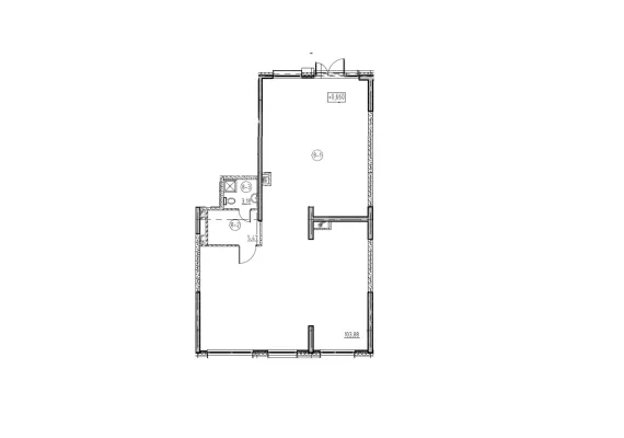 Нагатинская пойма, проектируемый пр-д, 4062, вл.6, 112.58 м², 1 этаж | Продажа