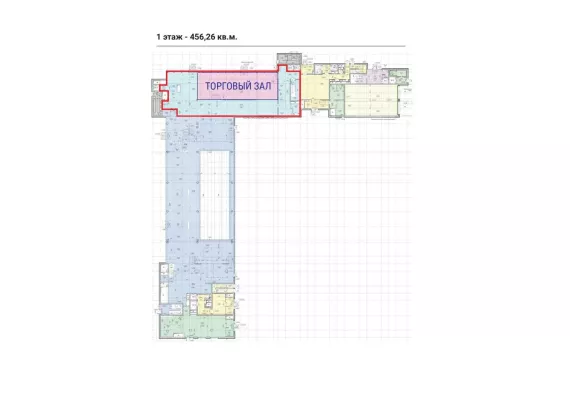 г Москва, Звенигородское шоссе, д 11 стр 1, 1005.39 м², -1-2 этаж | Аренда