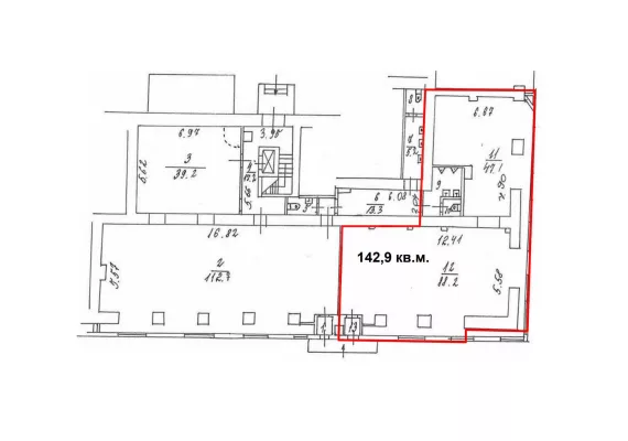 г Москва, Ленинградский пр-т, 78, 142.9 м², 1 этаж | Аренда