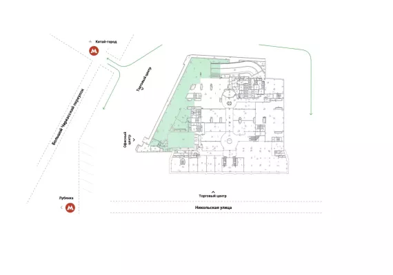 г Москва, Никольская ул., 10, 1150.3 м², -1 этаж | Аренда