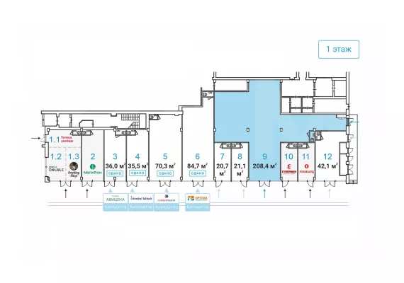 г Москва, Коровинское шоссе, д 1А, 208.4 м², 1 этаж | Продажа