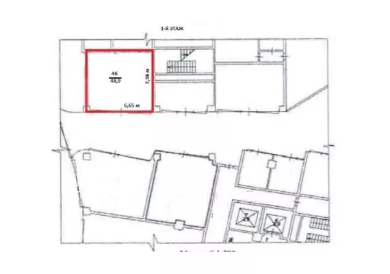 г Москва, Пресненская наб., 8, стр. 1, 48.9 м², 1 этаж | Аренда