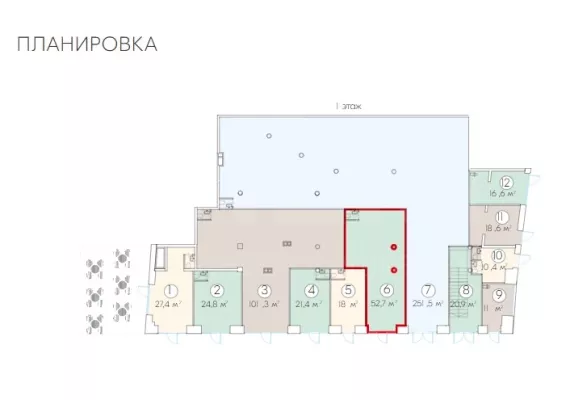 г. Москва, Новослободская ул., 19, 52.7 м², 1 этаж | Аренда