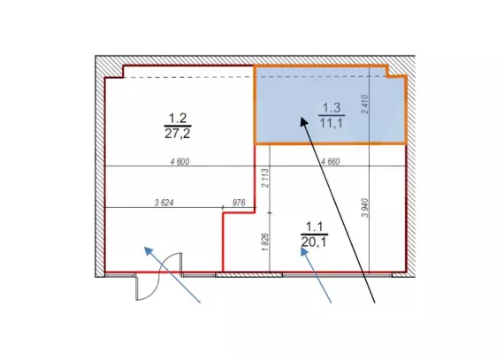 г Москва, Верейская ул., 29, стр. 34, 58.4 м², 1 этаж | Аренда