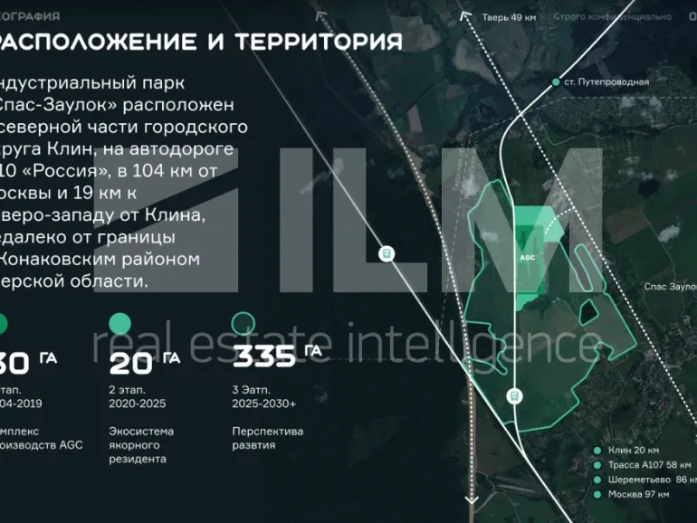 Индустриальный парк Московская обл, г Клин, село Спас-Заулок на продажу